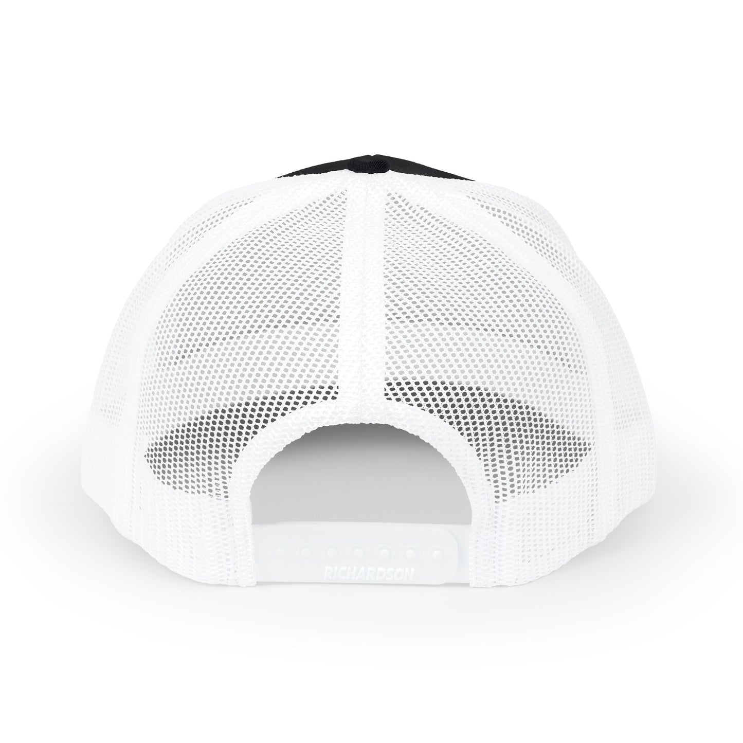 Embroidered Trucker Cap — Black and White / All Black