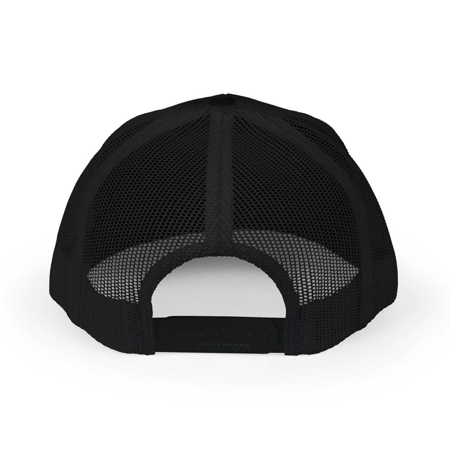 Embroidered Trucker Cap — Black and White / All Black